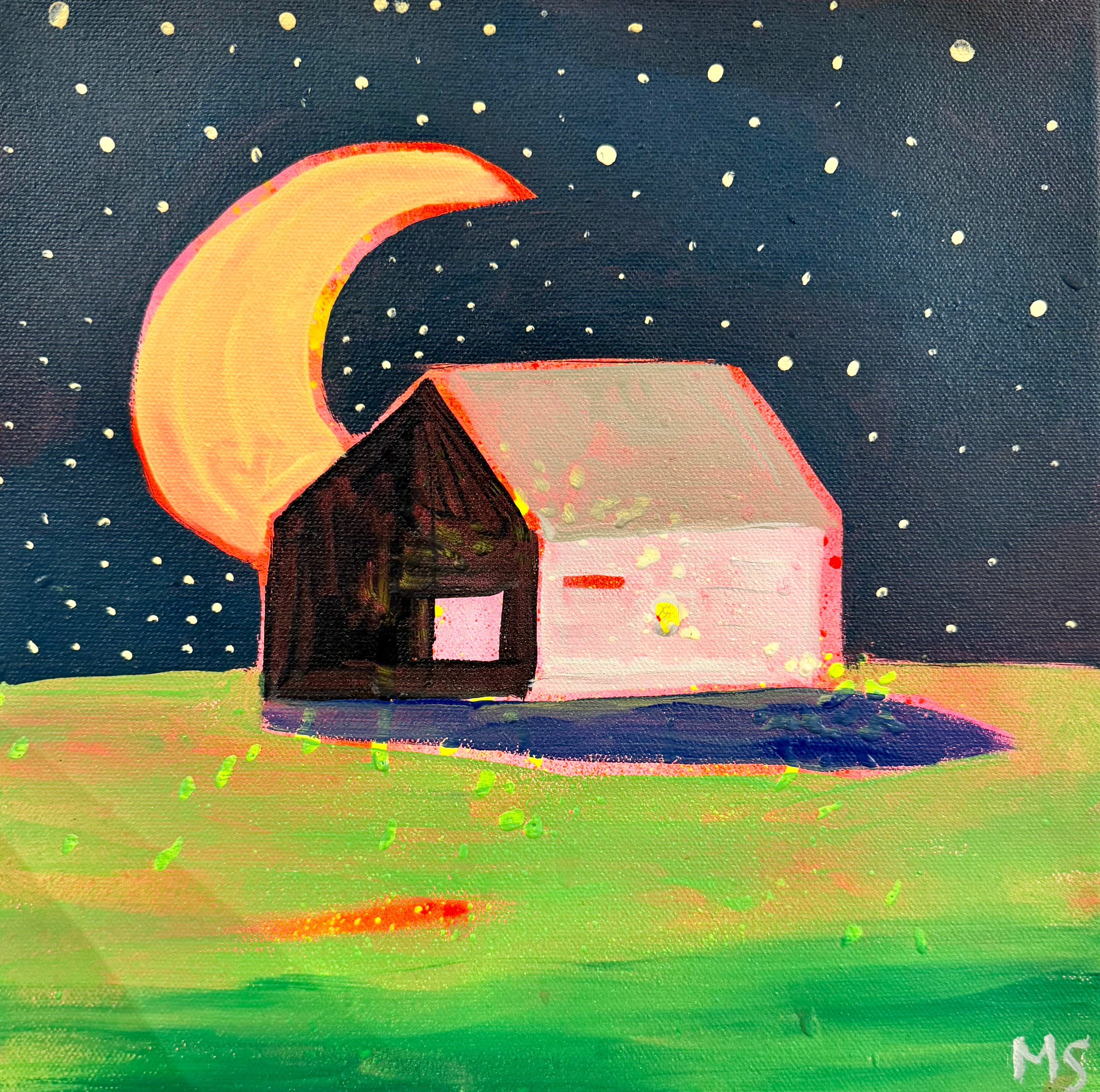 Find me next the moon, singing a tune about love.