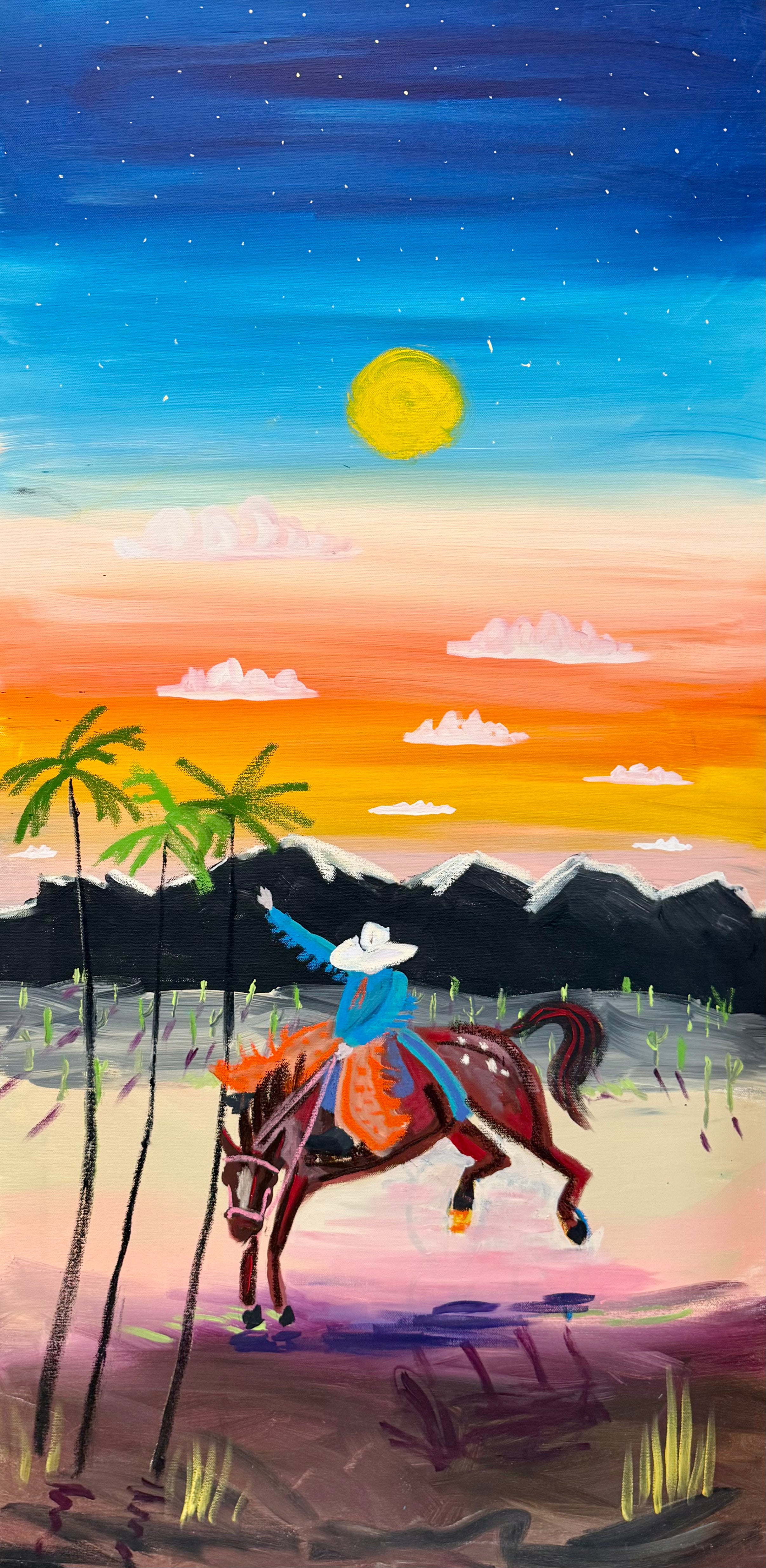 Hollywood heights and starry nights.