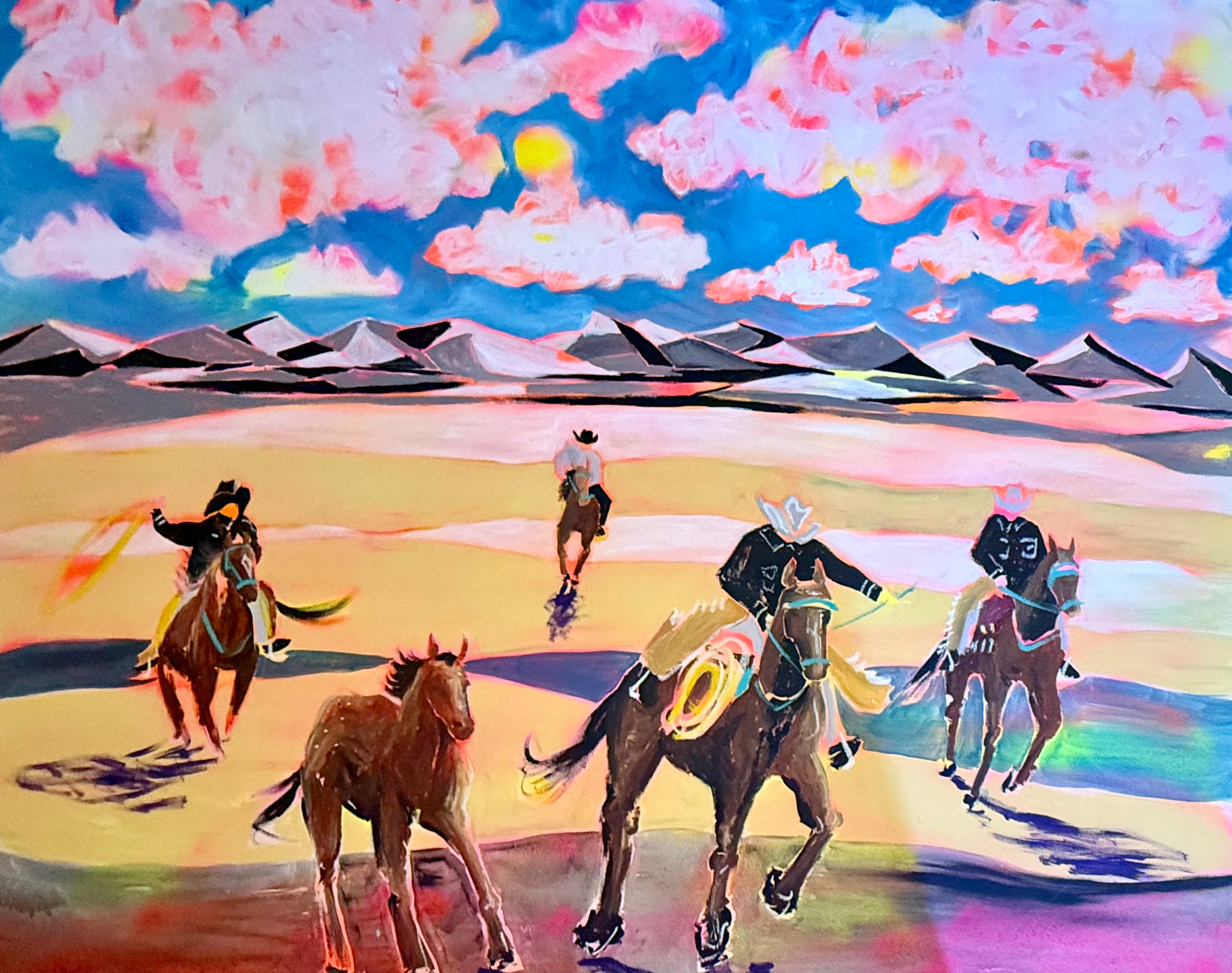 Ranch hands and boy bands. I could watch this forever.