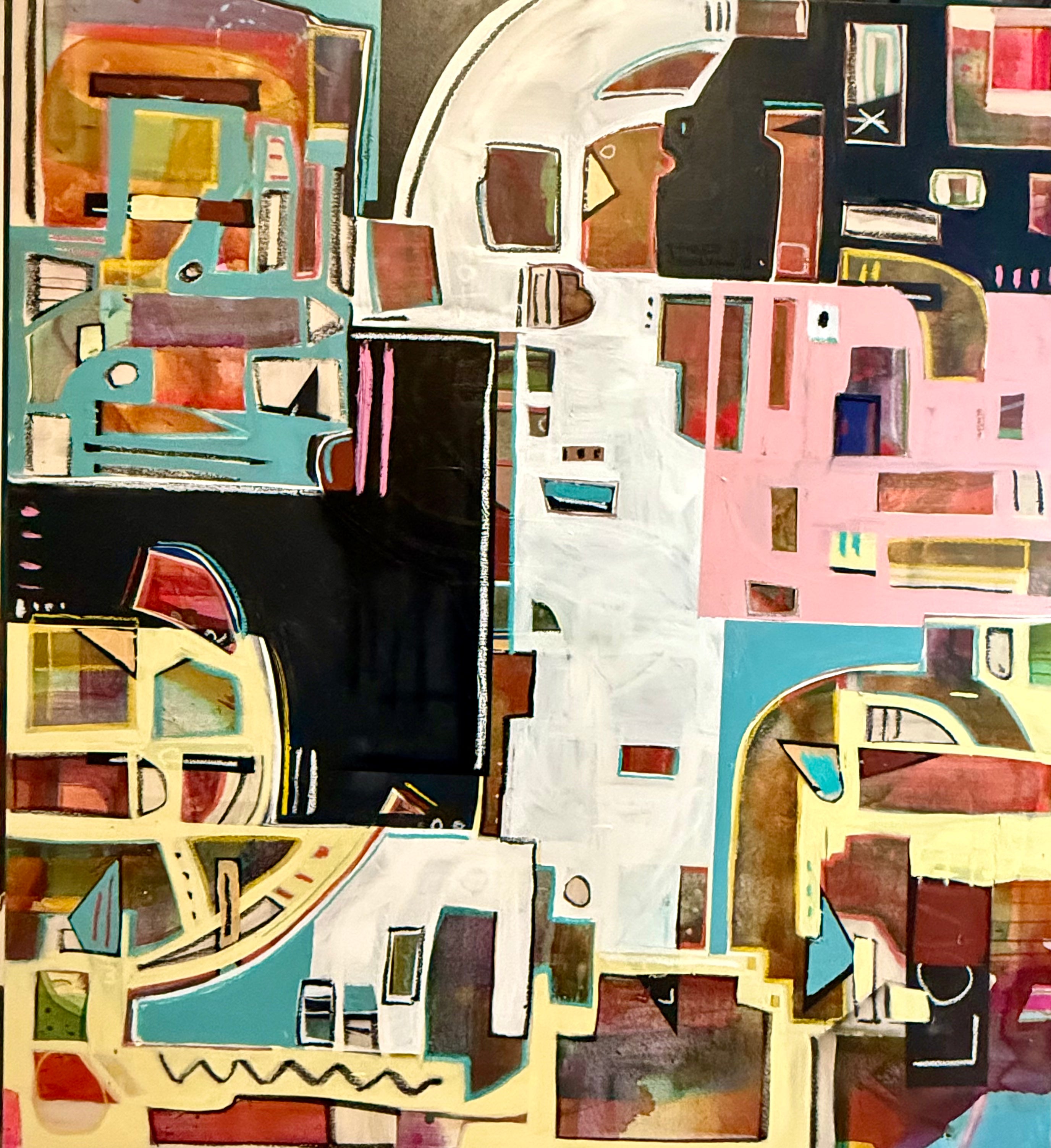 The search for balance is a long one and I think I get further away. But I do love math and shapes and color, so I loet them show me the way.