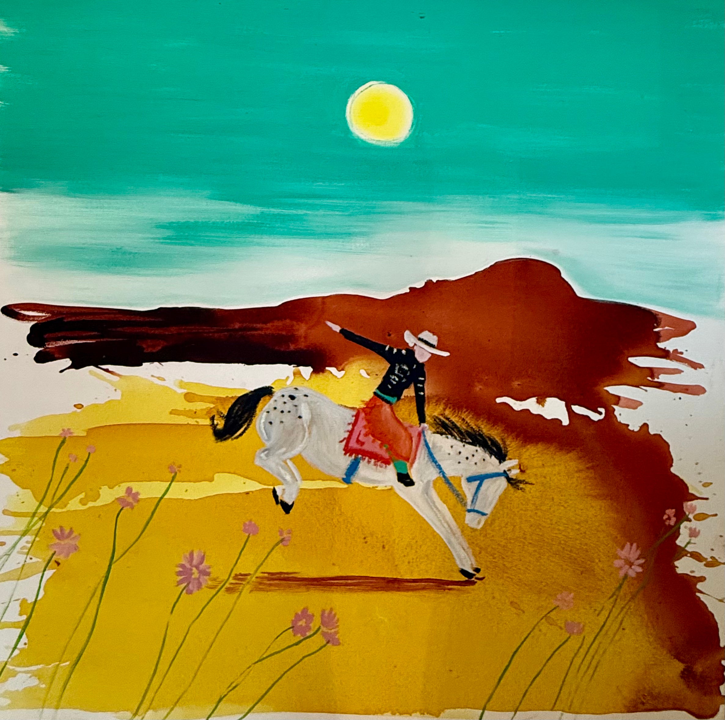 Whispy dreams and rodeo beams.