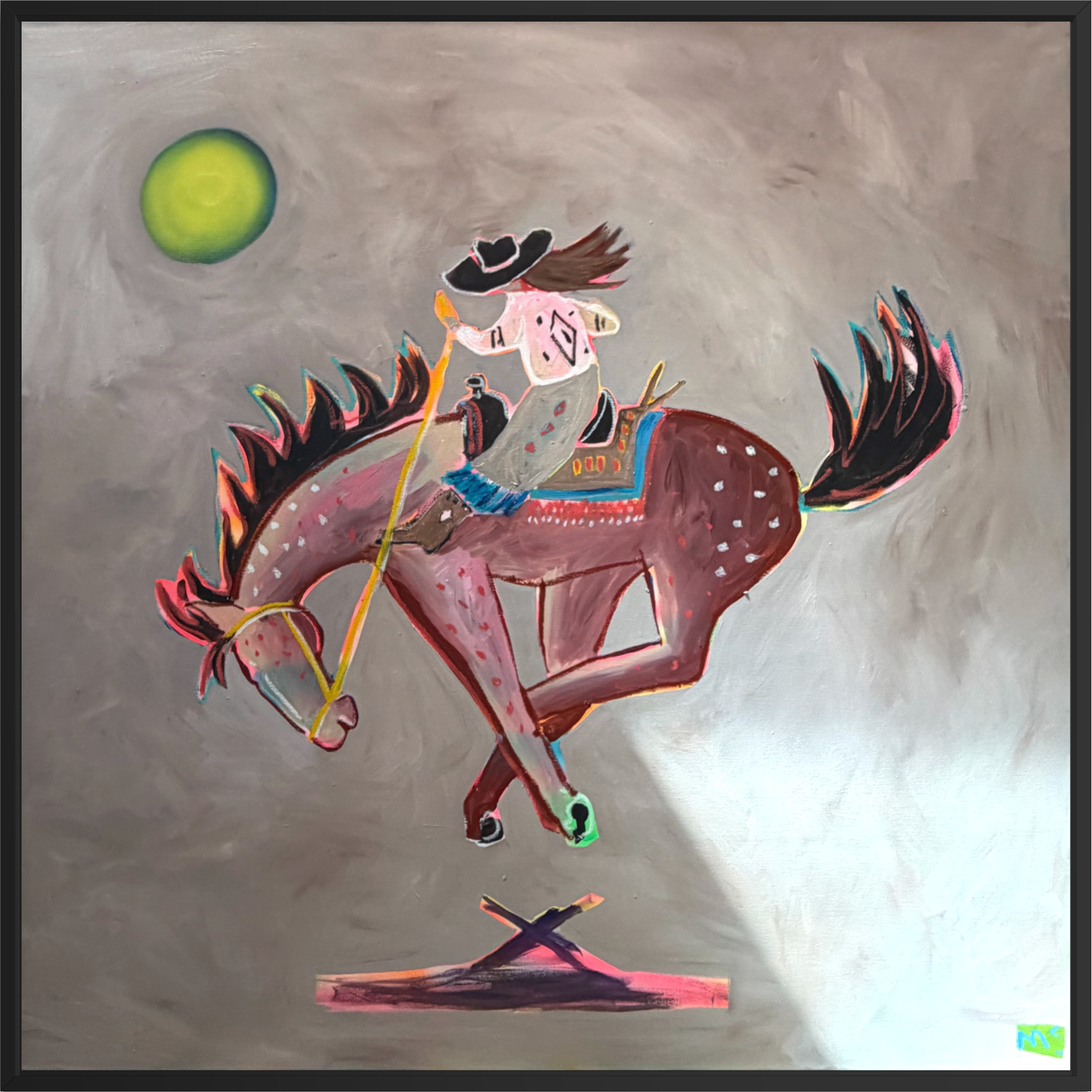 Abstract Cowgirl, she was everything she wanted to be.
