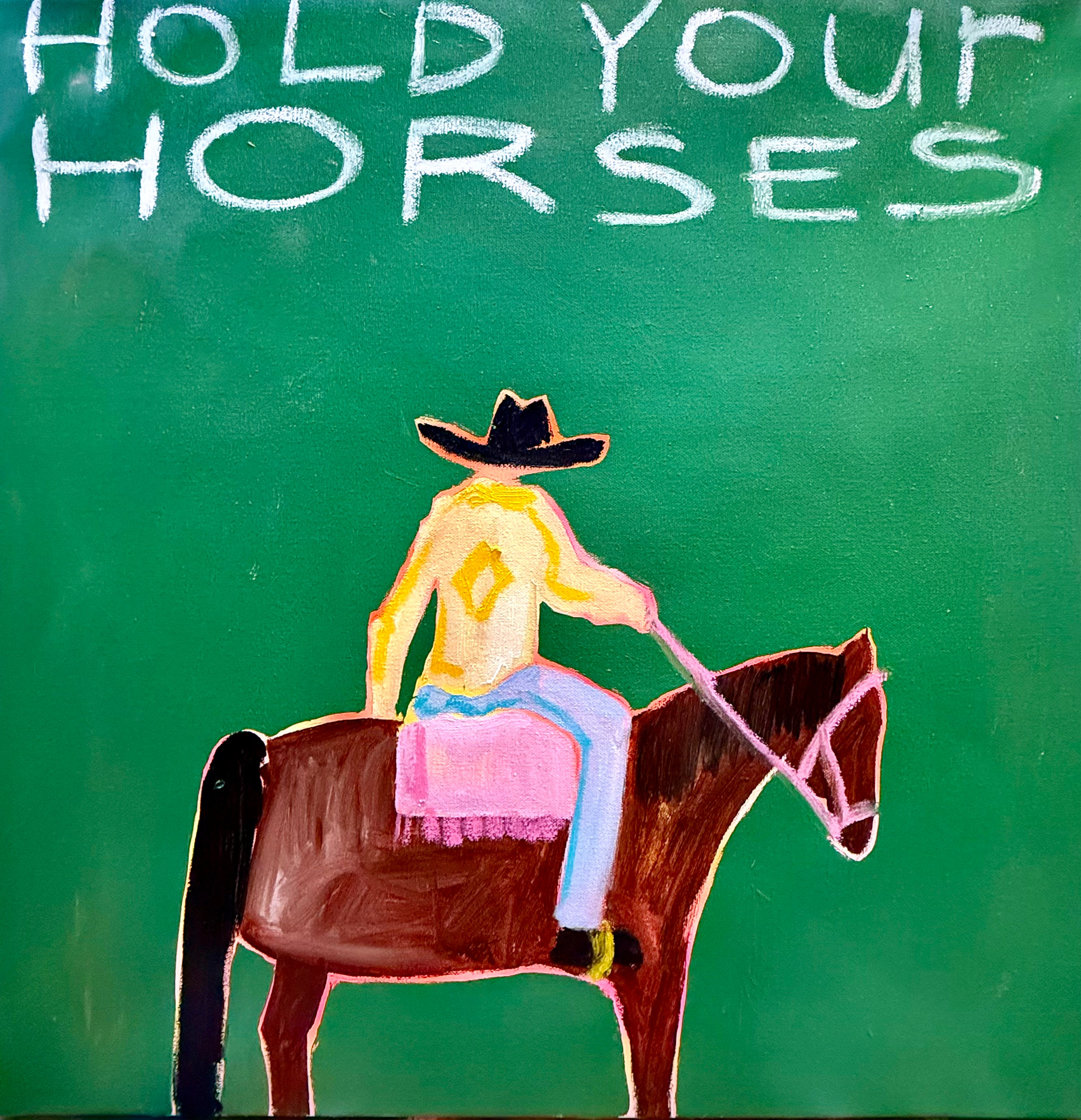 HEY! Omg, HAY! HOLD all your horses. They get away very fast if you're not holding them.