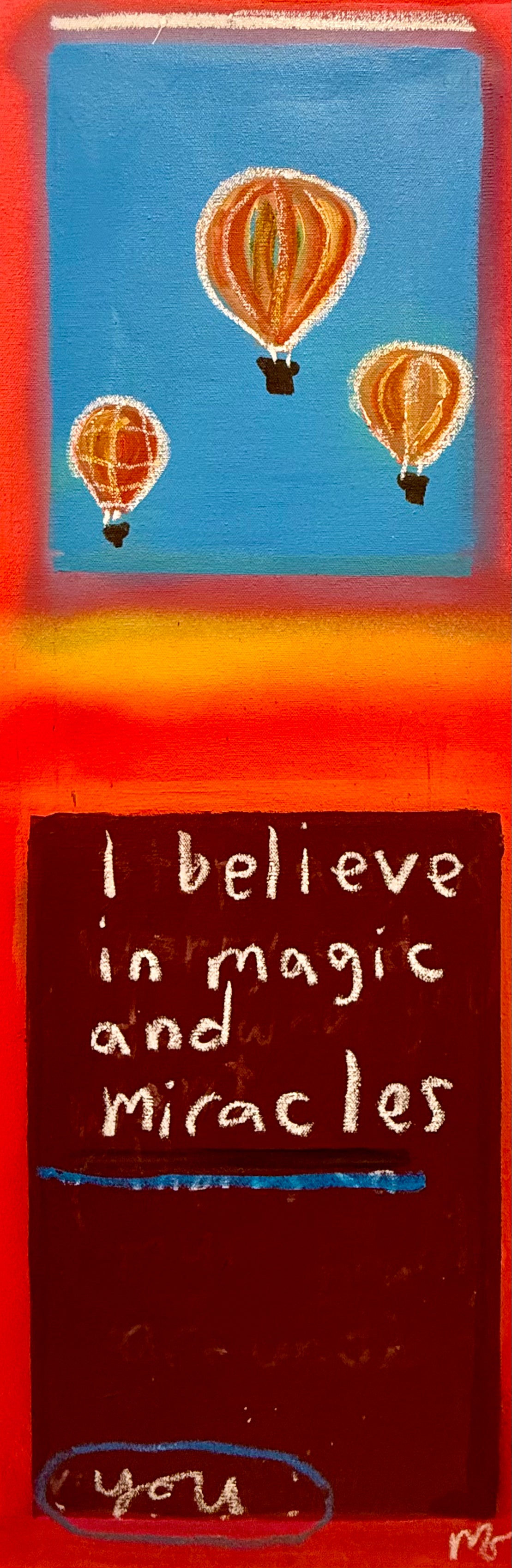 I believe in miracles. Do you? I mean, we can recover, we can fly, we can ask all they why's, we can dance we can love, we can believe in above