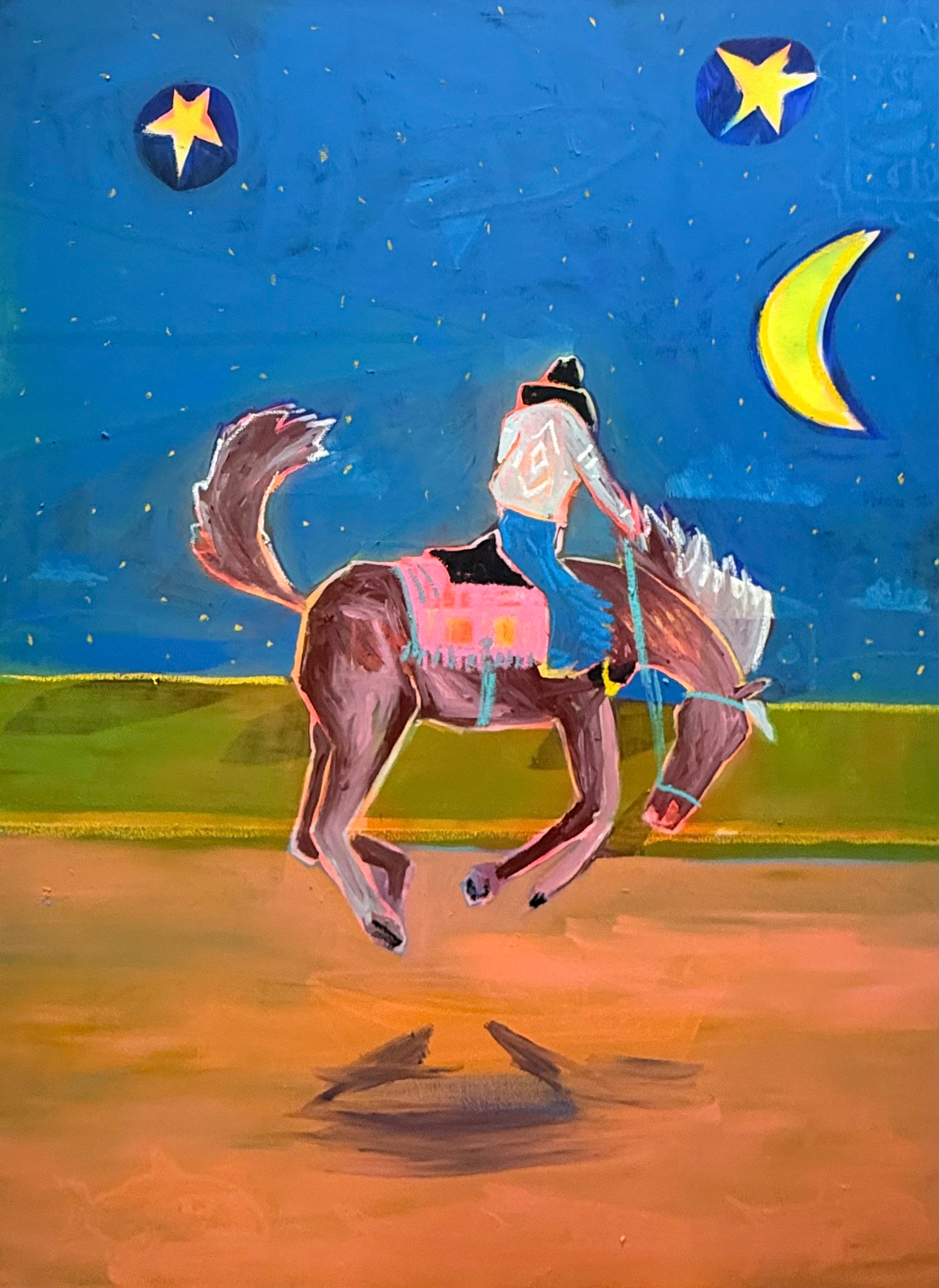 I could touch the moon and tell him how much I loved him every night of my life. Moon shoes baby. Moon shoes.