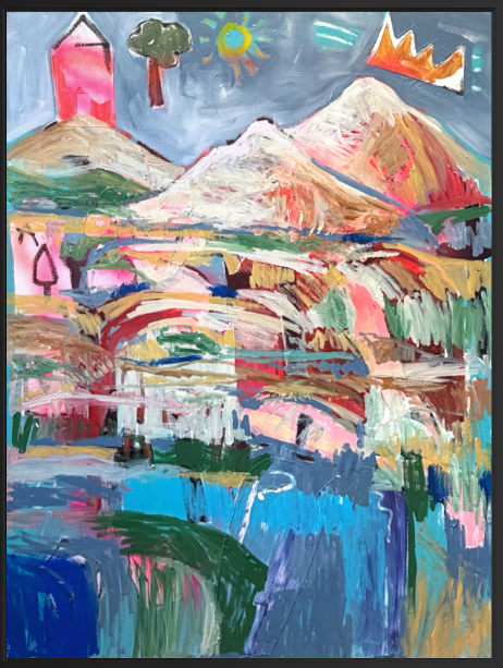 It's a self portrait in a landscape.