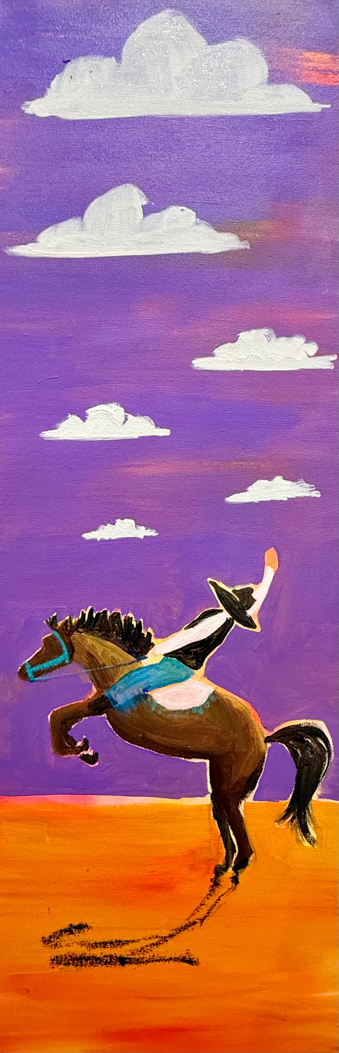 Mid afternooin cowboys on a planet not like this.