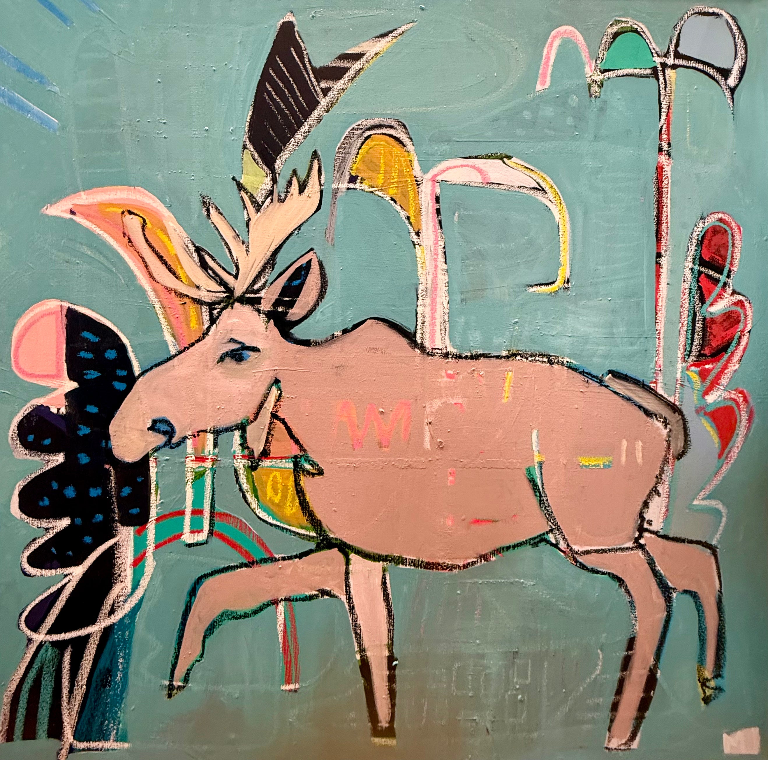 Mister moose liked to awe at the world.