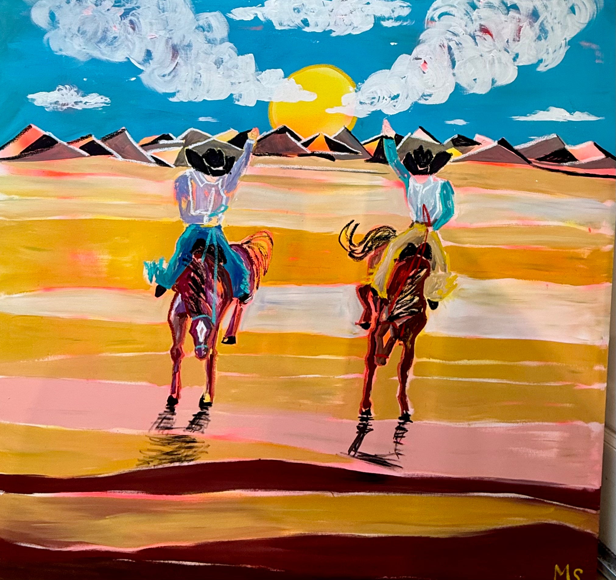 My money is on the left.