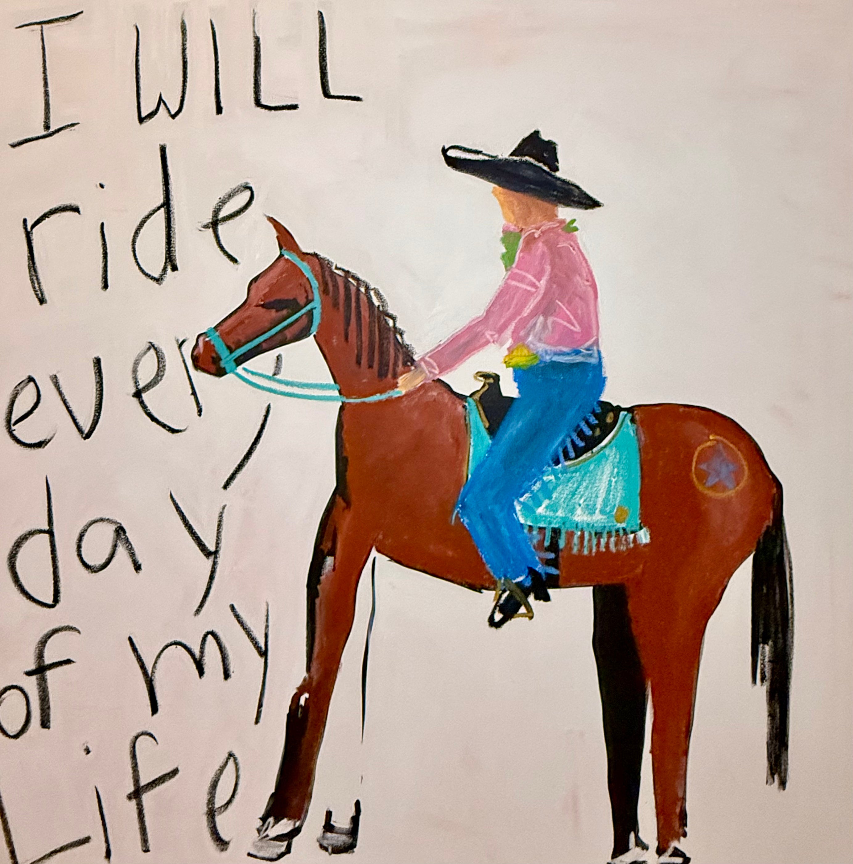RIDE EVERYDAY! NO FEAR!  But seriously, he showed us all to take chances, to be who you are, to have faults and scars. He'd do the hard work then be a jerk, then read a story to me in his knees.