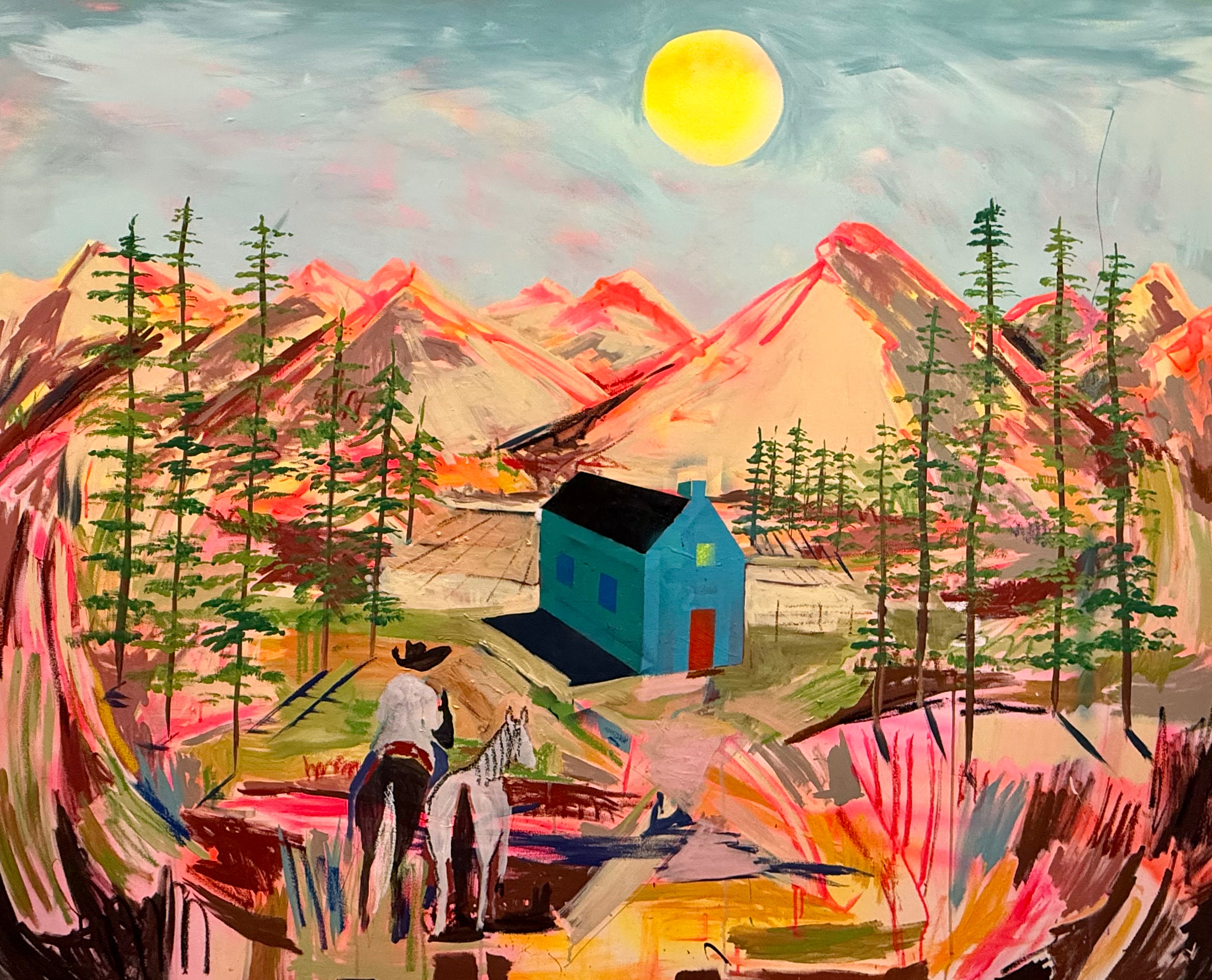 The house on the hill with a water pump, a wooden stove and a dream cowboy knocking at my door.